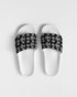 HEED NYC Monogram White & Black White Bottom Men's Slide Sandal